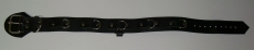 BDSM Taillengurt 5,0 cm x 120,0 cm mit 6 D-Ringen Klemmschutz und zusätzlichen O-Ring Lederriemen von Lwph