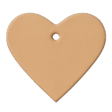 100 Lederherzen ca. 6,0 x 5,5 cm in 6 Farben Herz zeigen für viele Verwendungsmöglichkeiten