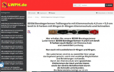 Die weiß-schwarzen 130,0 cm extra breiten 10,0 cm mit 5 D-Ringen 6-O-Ringen BDSM-Taillengurte die echten Lederriemen