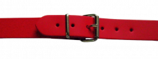 2-teiliger Leder-Riemen 3,0 cm x 70,0 cm Schnallenteil + Schließriemen D-Ring + Karabiner