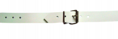 2-teiliger Leder-Riemen 3,0 cm x 70,0 cm Schnallenteil + Schließriemen D-Ring + Karabiner