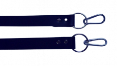 2-teiliger Leder-Riemen 3,0 cm x 260,0 cm Schnallenteil + Schließriemen D-Ring + Karabiner von lwph