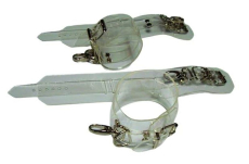 transparente glasklare PVC Handfesseln und Fußfesseln PVC mit Durchsicht als Fessel-Set