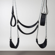 mit schwarzen Sitzauflagen und 9-facher vernietung, flexibel, robust und stbiel