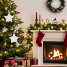 Lederstern, Leder-Stern, Ledersterne, Lederschmuck Stern, Weihnachtsstern