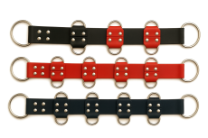 Lederringleiste Fesselschiene mit 10 D-Ringen – 50 cm lang von LWPH