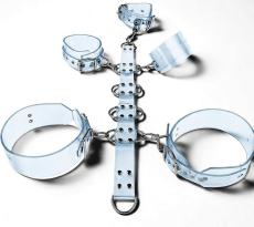 Hochwertiges transparentes BDSM Fesselset aus PVC mit Durchsicht von Lwph
