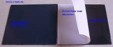 Walzblei, Bleifolie 11 cm x 11 cm x 1,0 mm stark Bleiplatten einseitig selbstklebend mit Schutzfolie