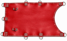roter Echt Leder Designer Rundbogensling von LWPH