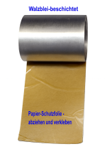 universelles Walzblei 100 cm x 1,0 cm x 1,0 mm stark Bleistreifen einseitig selbstklebend mit Schutzfolie