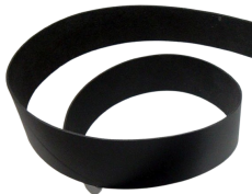 Hochwertiger Lederriemen aus echtem Gürtelleder, 8 cm breit, 3 mm stark, Farbe Schwarz