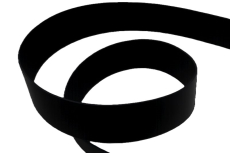 Hochwertiger Lederriemen aus echtem Gürtelleder, 9 cm breit, 3 mm stark, Farbe Schwarz