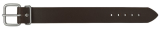 Echtleder Riemen dunkelbraun mit Rollschnalle und Metallschlaufe
