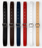 Aus echtem Leder mit Einstelllochungen, Rollschnalle 20 mm und Stahlschlaufe