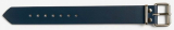 Aus echten Leder dunkelblau ca.3mm stark mit Rollschnalle und Stahlschlaufe