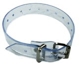 Transparenter PVC-Riemen 2,0 cm breit, glasklar mit Schnalle und Schlaufe