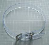 PVC transparente Befestigungs- und Fixierungs-Riemen 2.5 cm breit, abwaschbar, pflegeleicht, strapazierfähig