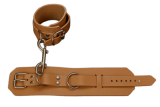 nuur Premium Echtleder-Fußfesseln mit D-Ring & Doppelkarabiner