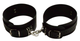 Paar Oberschenkelfesseln Fesselvariationen in verschiedenen Ausführungen Echt Leder 6,5 cm mit D-Ring und Wirbelkarabiner