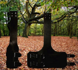 Stabile breite Fuß-Hängefessel aus 3 mm starkem Premiumleder