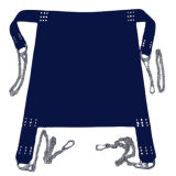 Mit einer großzügigen Liegefläche dunkelblau von 105 cm Länge und 65 cm