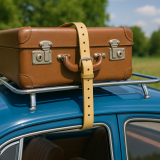 Auch am KFZ am Oldtimer zum Beispiel als Kofferbefestigung auf dem Autodach