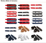 Zweifarbiges Leder-Fesselsets aus hochwertigem Echtleder.