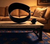 breite Designer Beinschlaufen Leder + Ketten & Karabiner von LWPH