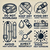 Lederriemen Gürtel 3,5 cm x 120,0 cm Fixierungsriemen in verschiedenen Farben Schnallenriemen von Lwph