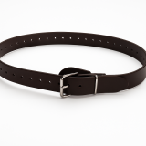 BDSM Bondageriemen 4,0 cm x 90,0 cm mit Klemmschutz und zweidrittel-Lochung Fessel-Riemen Lederriemen von Lwph