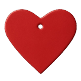rote Leder-Herzen von LWPH für vielseitige Anwendungen als Liebesherz