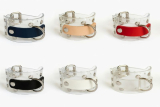 PVC-und Leder Accessoire - glasklar