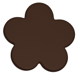 Unsere kleinen Blumen Blüten aus Leder ca. 3,0 x 3,0 cm