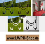 Liebesschaukeln mit Ketten in schwarz, rot, weiss, dunkelblau, dunkelbraun