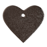 1000 dunkelbraune Lederherzen Anhänger, Halskette, Geschenk und vieles mehr