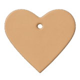 1000 natur Lederherzen bestens zum Punzieren geeignet, mit persönlicher Note