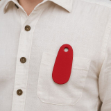 Leder Anhänger Rot Schlüsselanhänger Werbeanhänger Brustanhänger Verbandsabzeichen – Handmade von LWPH (copy) (copy)