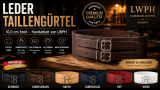Breiter Ledergürtel 10 cm aus Echtleder – 6 Farben – handgefertigt von LWPH