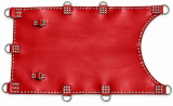 roter Echt Leder Designer Rundbogensling von LWPH