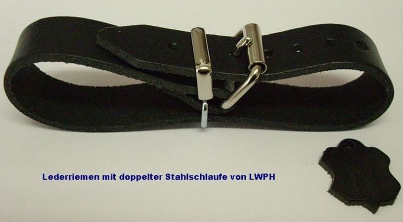 20 Leder-Riemen Natur 18,0 x 1,4 cm Lederbänder Schnalle Fixriemen Kinderwagen 
