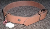 Lederriemen mit D-Ring 60,0 cm lang x 2,5 cm Hundehalsband, Halsbänder in 6 Farben von Lwph