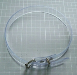 PVC transparente Befestigungs- und Fixierungs-Riemen 1,1 cm breit, abwaschbar, pflegeleicht, strapazierfähig