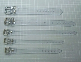 PVC transparente Befestigungs- und Fixierungs-Riemen 2.5 cm breit, abwaschbar, pflegeleicht, strapazierfähig