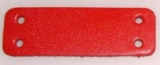 Echte Leder Bauteile, Formteile, Stanzteile, Bastelteile, mit 4 Löchern 2,0 cm x 6,0 cm in 6 Farben