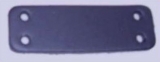 Echte Leder Bauteile, Formteile, Stanzteile, Bastelteile, mit 4 Löchern 2,0 cm x 6,0 cm in 6 Farben