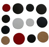 Runde Lederteile Leder-Conchos Ø 2cm, 3 cm, 4 cm in 5 Farben Top Qualität vom Fachhändler Vielseitige Designer-Lederteile aus echtem Leder