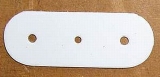 Leder-Formteil, Bastelteil, Stanzteil mit 3 Löchern gerundet in 6 Farben 2,5 cm x 6,5 cm