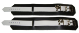 1 Paar Fussfesseln Fesselvariationen in verschiedenen Ausführungen Echt Leder 35,0 x 6,5 cm mit Wirbelkarabiner