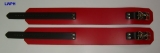 Paar Oberschenkelfesseln Fesselvariationen in verschiedenen Ausführungen Echt Leder 6,5 cm mit D-Ring und Wirbelkarabiner