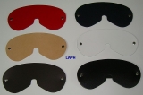große breite Augenmasken Entspannungsmasken Ledermasken in 6 Farben von LWPH